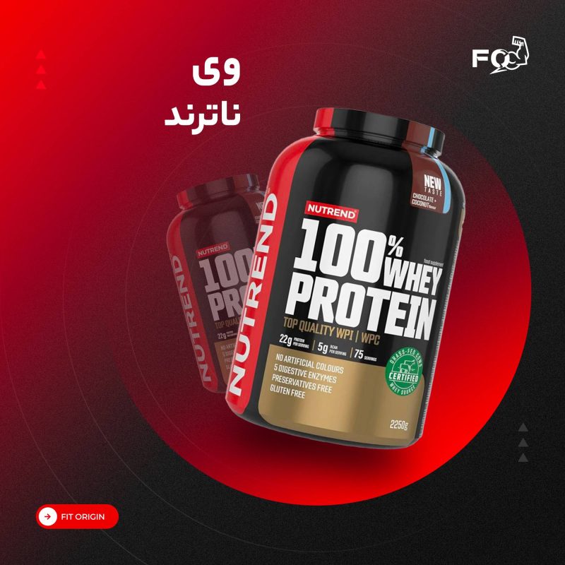 پروتئین وی ناترند ۲ کیلویی | Nutrend 100% Whey Protein 2kg